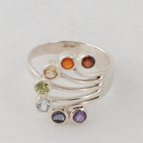 Chakra Ring Sterling Silver