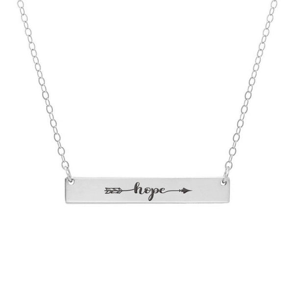 Necklace Hope with Arrow Design