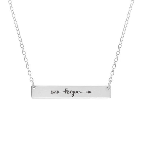 Necklace Hope with Arrow Design