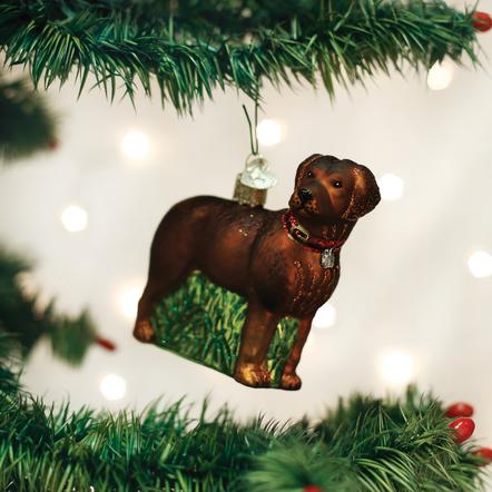 Old World Christmas Chocolate Lab