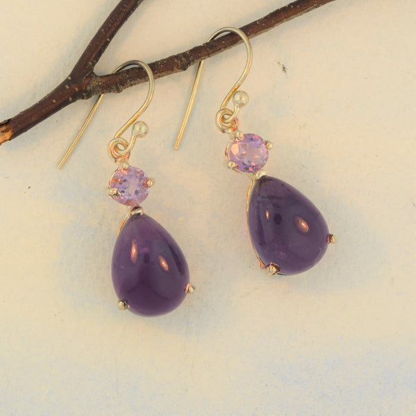 Earring in Amethyst Sterling Silver