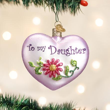 Old World Christmas To My Daughter Heart