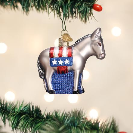 Old World Christmas Democrat Donkey