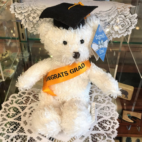 Plush- Graduation Bear/ White