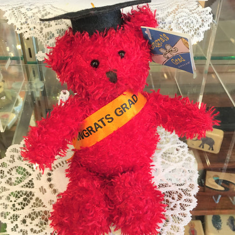 Plush- Graduation Bear Red