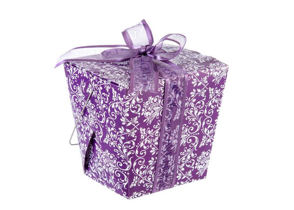 Lavender Takeout Box with 4 Treats