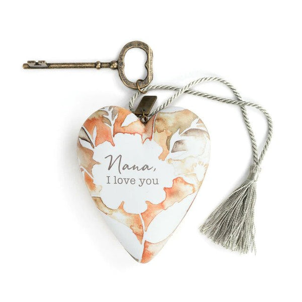 Nana, I Love You Heart with Key Stand