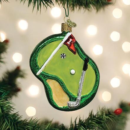 Old World Christmas Golf Putting Green