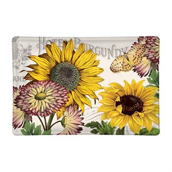 Sunflower Glass Soap Dish