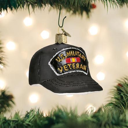 Old World Christmas Veterans Cap