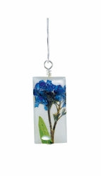 Earrings Forget-Me-Not Small Rectangular Drops