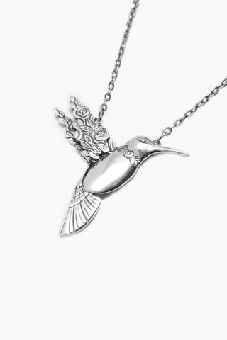 Sterling Silver Hummingbird Necklace