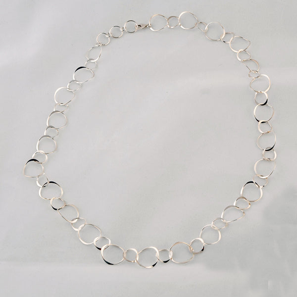 Sterling Infinite Circles Necklace
